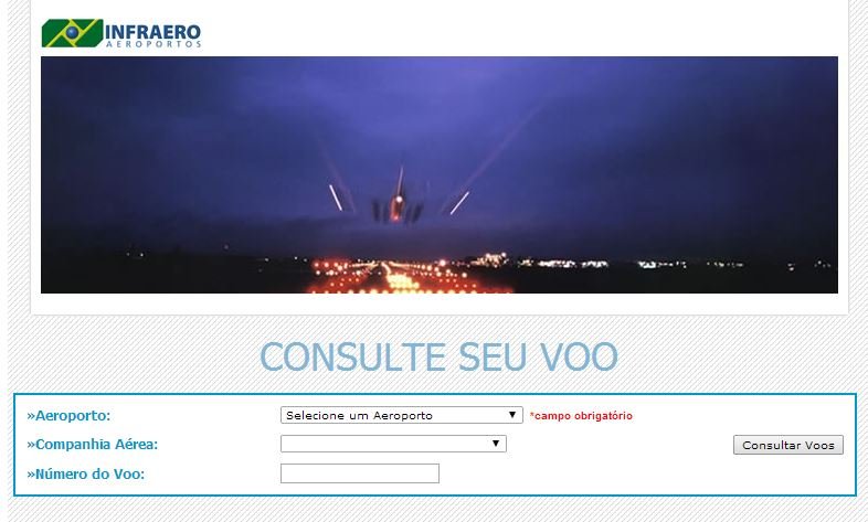 Aeroportos PR - Consulta de Vôos Online - Paraná
